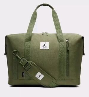 Nike Jordan Jam Flight Cordura Duffle Bag Sage Green Gym Bag MA0798 EF9 NWT